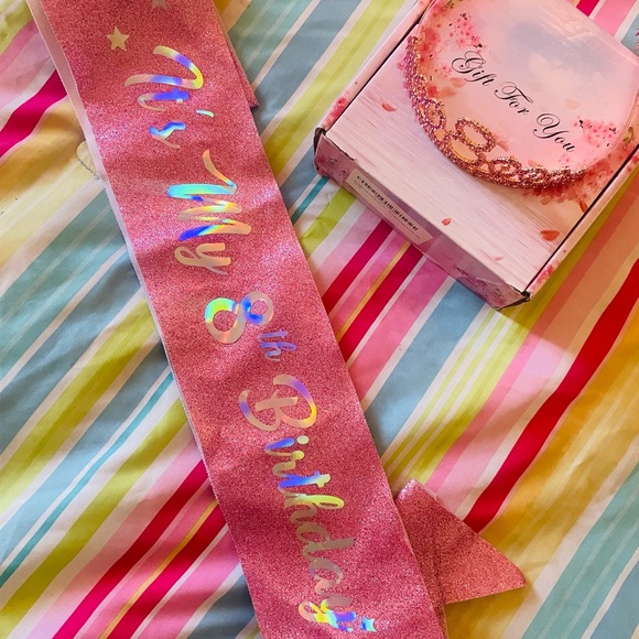 Birthday Crown and sash for 8th year old Birthday 🎂 - Picture 3 of 3